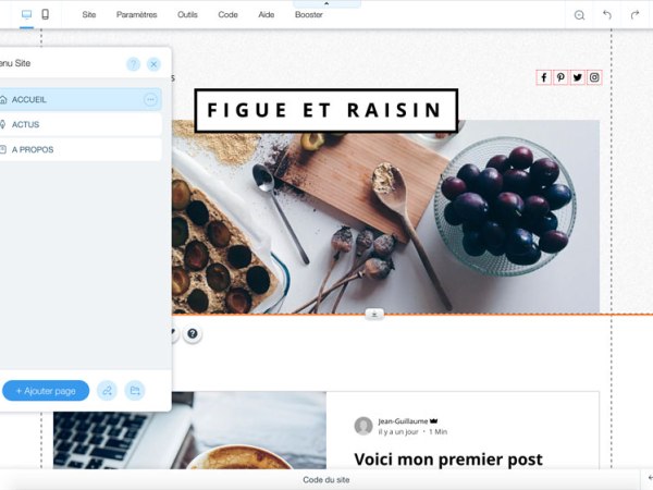 Creación de un sitio web en&nbsp;WIX